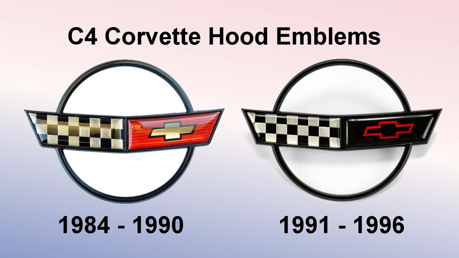 Corvette Generations/C4/C4  1984 to 96 Hood Emblems.webp